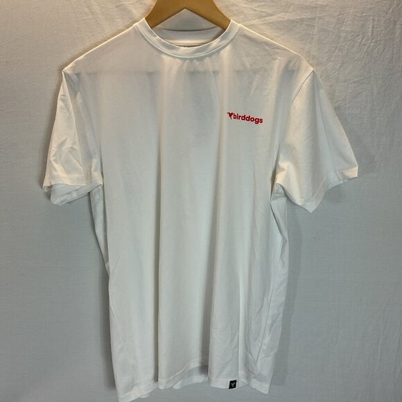 Birddogs T-Shirt Adult Large White Graphic Print Bird Logo Short Sleeve Tee Mens - Picture 1 of 9